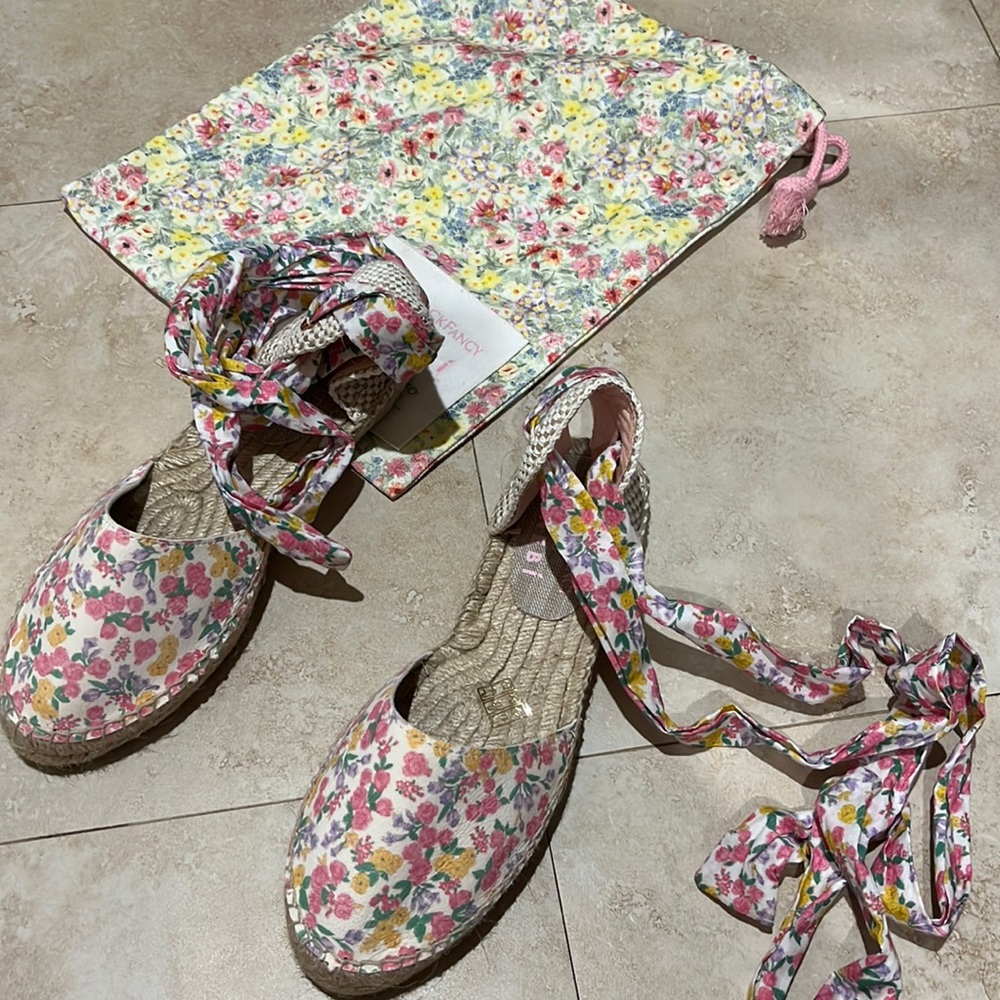 Brand new LoveShackFancy loves Manebi wrap up espadrilles size 37